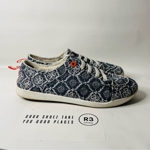 Vionic Beach Pismo Casual Walking Comfort Shoes Womens Sz 9 Blue White